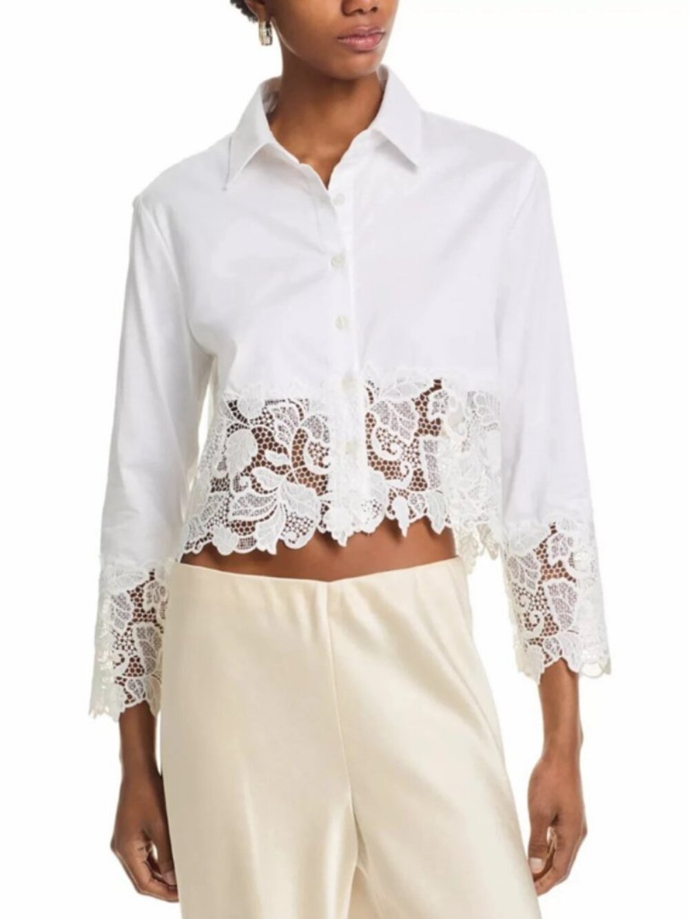 Generation Love Issa Lace Trim Shirt Size XL-MSRP $265